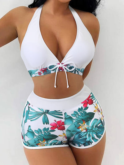 High Waist Two Piece Swimsuit Shorts | Womens Two Piece Swimsuit