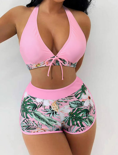 High Waist Two Piece Swimsuit Shorts | Womens Two Piece Swimsuit