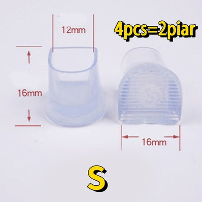 4Pcs/2Pair Silicone Heel Protectors Stoppers Latin Stiletto Dancing