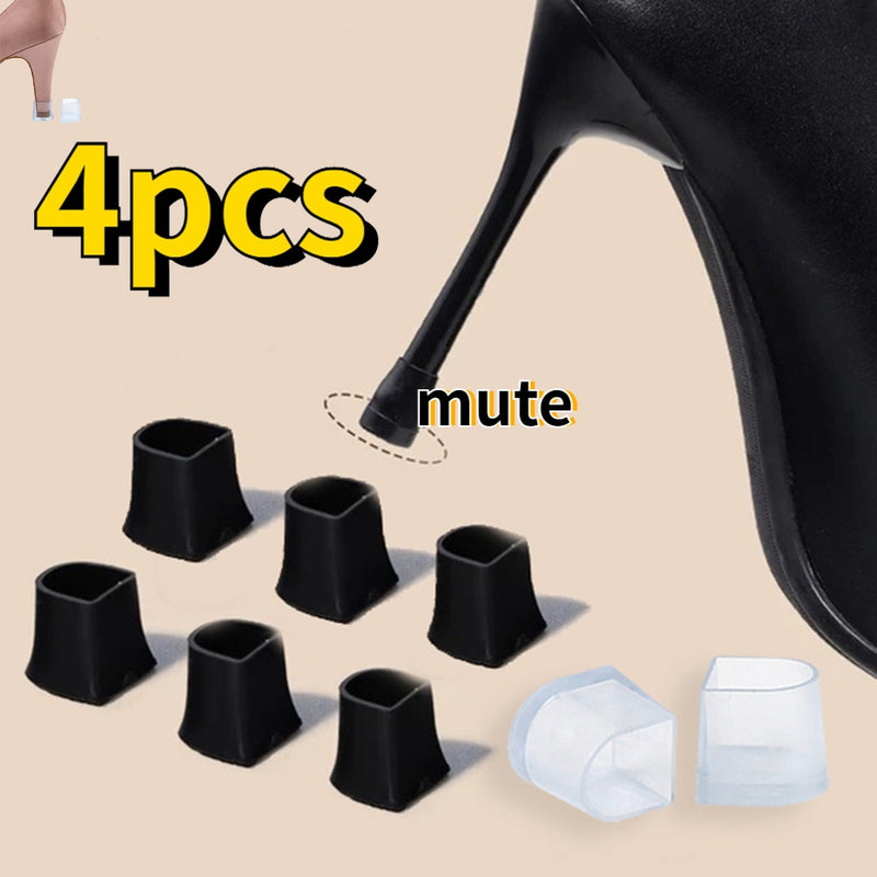 4Pcs/2Pair Silicone Heel Protectors Stoppers Latin Stiletto Dancing