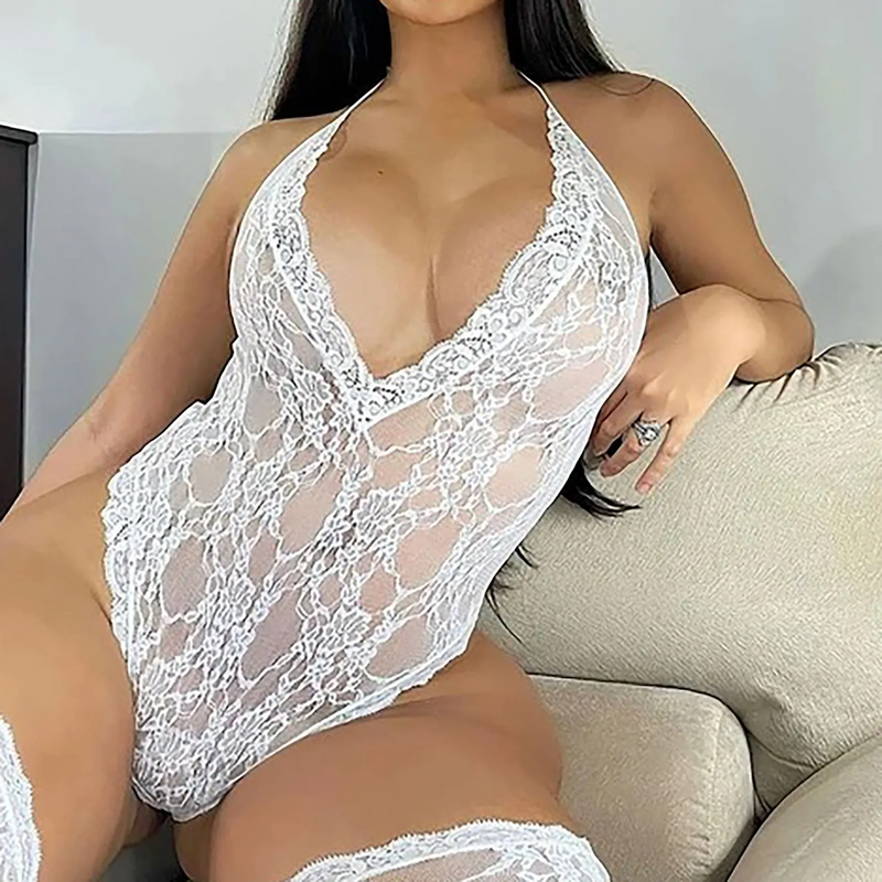 Women Lace Sexy Lingerie Nightwear Babydoll Sleepwear Bodysuit Dress