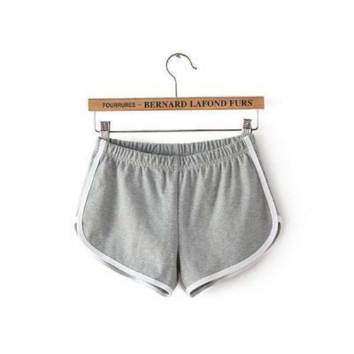 Dicloud Fashion Stretch Waist Casual Shorts Woman High Waist Black