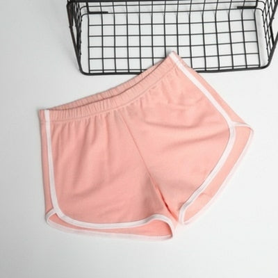 Dicloud Fashion Stretch Waist Casual Shorts Woman High Waist Black