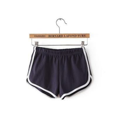 Dicloud Fashion Stretch Waist Casual Shorts Woman High Waist Black