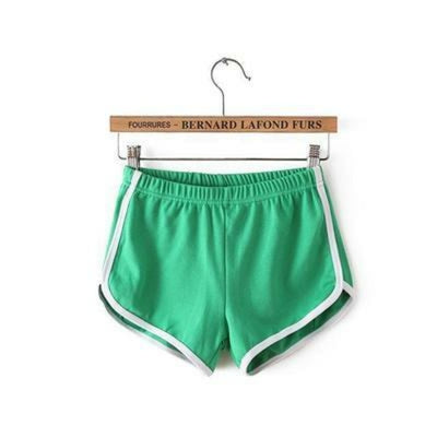 Dicloud Fashion Stretch Waist Casual Shorts Woman High Waist Black