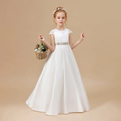 Princess Flower Girl Dress For Children First Communion Wedding