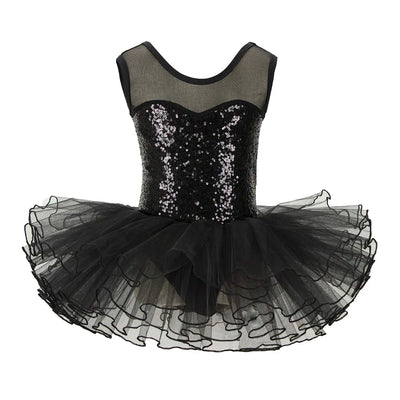 Nice Girls Ballerina Fairy Prom Party Costume Kids Sequined Flower