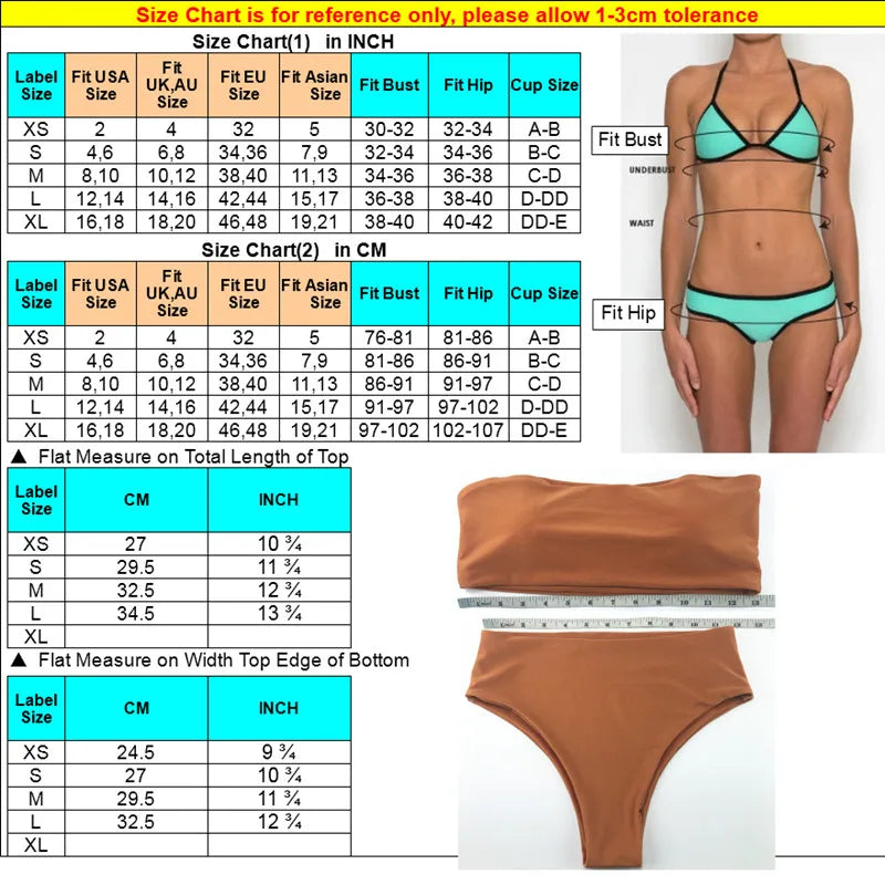 Bikini Set  Summer Swimwear Biquini Sexy Beach Women&