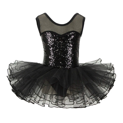 Nice Girls Ballerina Fairy Prom Party Costume Kids Sequined Flower