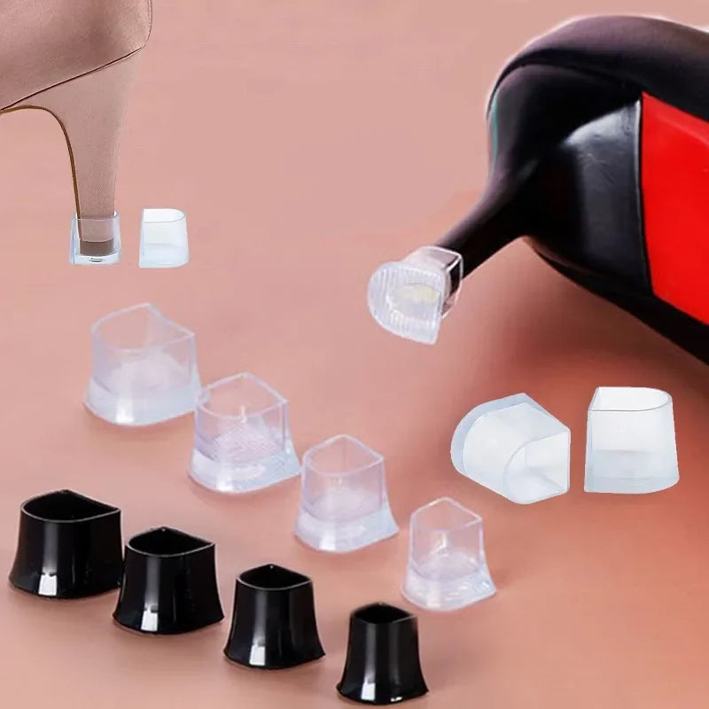 1pair Silicone Heel Protectors Stoppers Latin Stiletto Dancing Covers