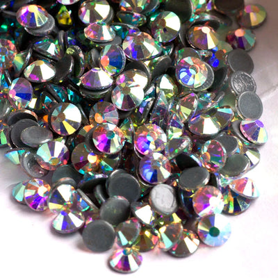 Hotfix Crystal AB Rhinestones DIY Iron On Jewelry Making Glass Beads