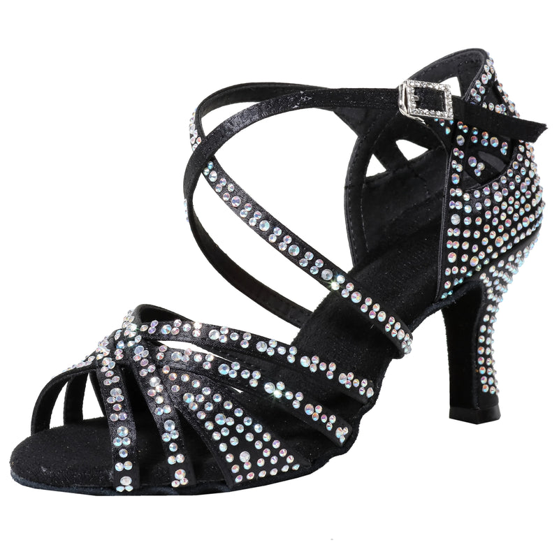 New Latin Dance Shoes, Female Hot Diamond Dance Shoes, National