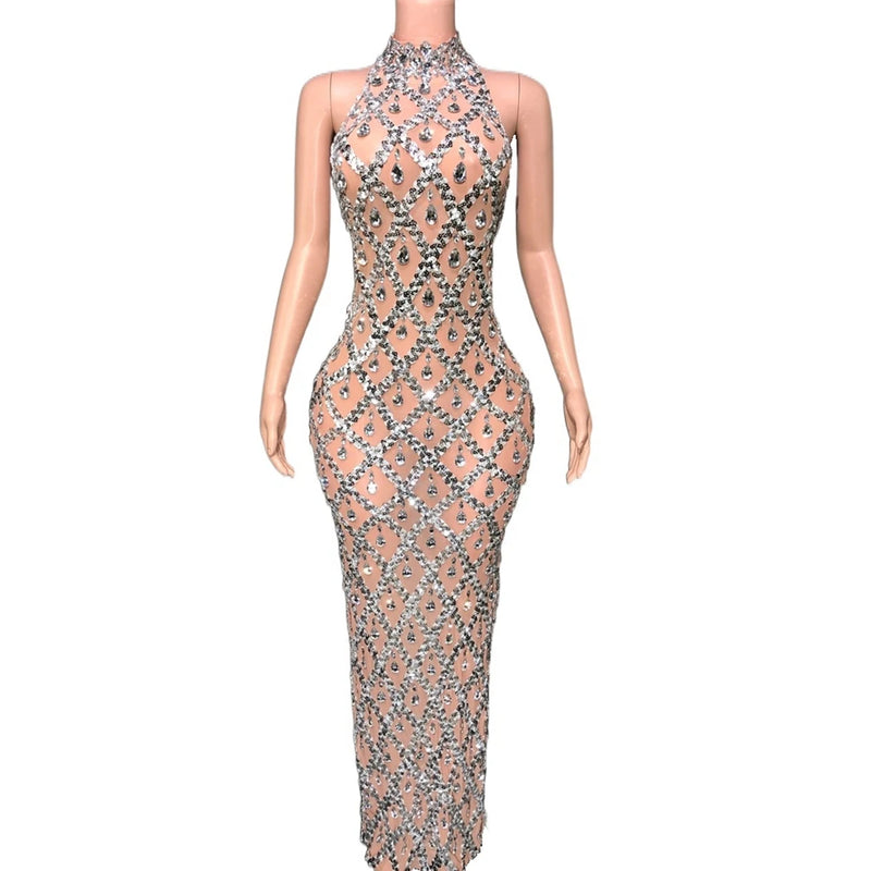 Sexy Mesh Celebrate Evening Wedding Prom Gown Birthday Dress