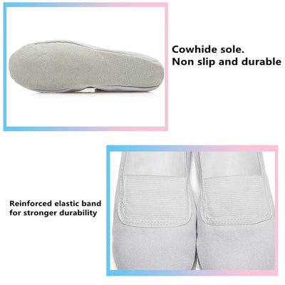 TOVEKIN Indoor Yoga Slippers for Kids, Fitness Shoes, Ballet Dance,