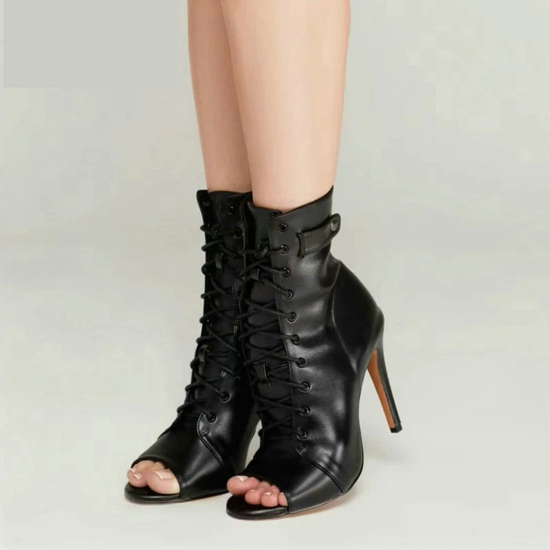 New Fashion Brand Party Boots Sexy High Heels Stilettos Women&