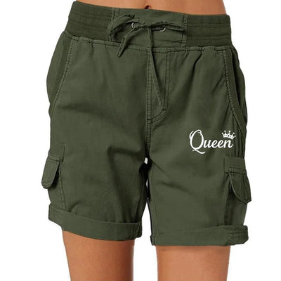 Fashion Queen Printed Women's Cargo Shorts Stretch Golf Active Shorts