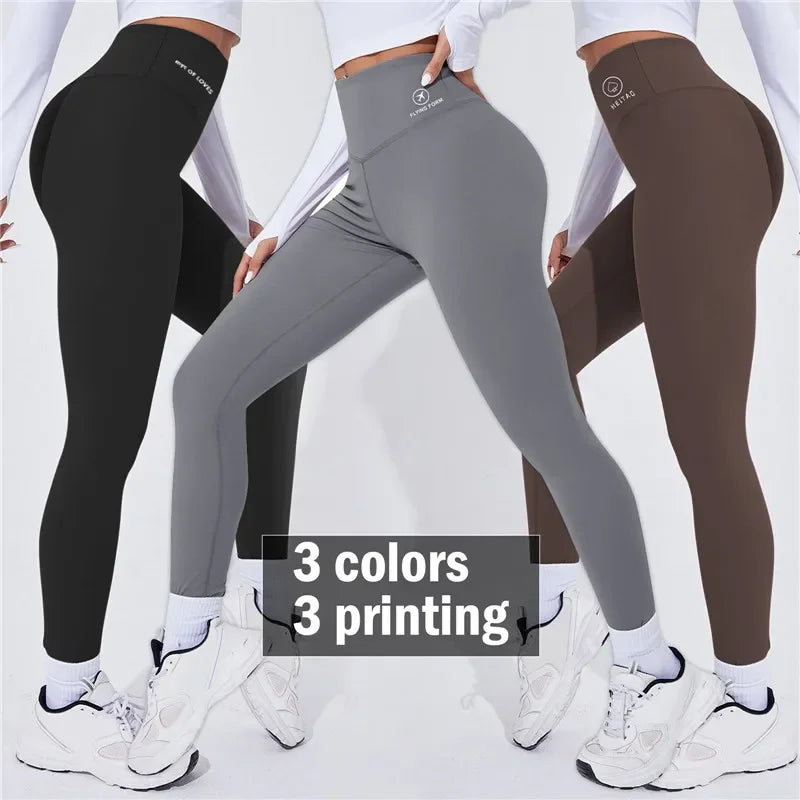 High Waist Yoga Warm Leggins Sports Tights Thermal Woman Running Pants