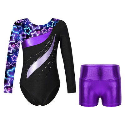 Kids Girl Ballet Dance Gymnastic Leotard Sleeveless Bodysuit with