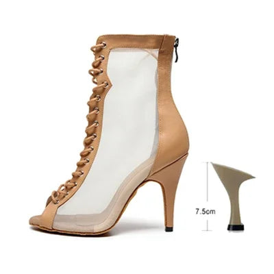Woman High Tip Ballroom Dance Shoes Woman Ruber Insole Latino Salsa