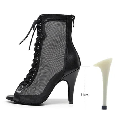 Woman High Tip Ballroom Dance Shoes Woman Ruber Insole Latino Salsa