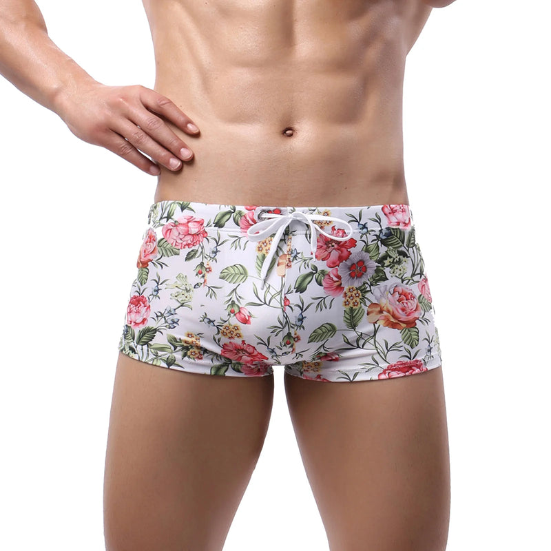 Hot Sell Swimwear Men Swim Boxers Low Waist Sexy Swimsuit Swimming