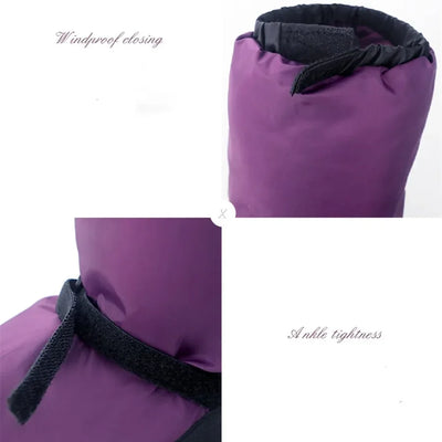 Women Warm UP Bootie Slipper Dance Shoe With  Strap  Warmth PVC