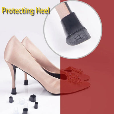 1pair Silicone Heel Protectors Stoppers Latin Stiletto Dancing Covers