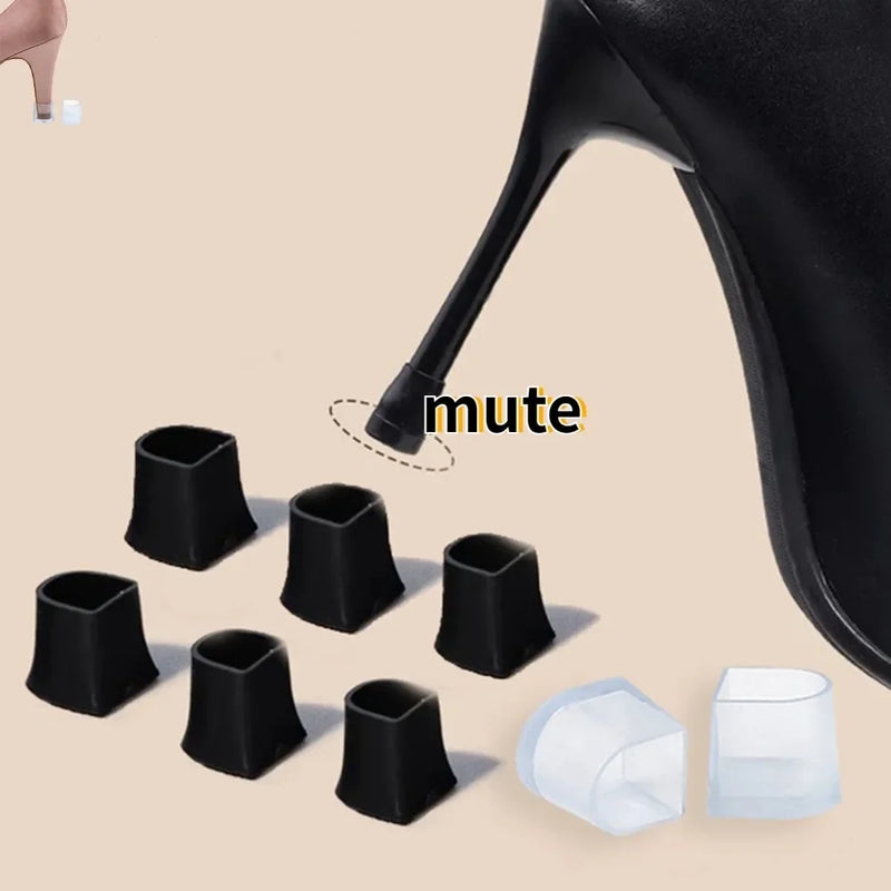 1pair Silicone Heel Protectors Stoppers Latin Stiletto Dancing Covers