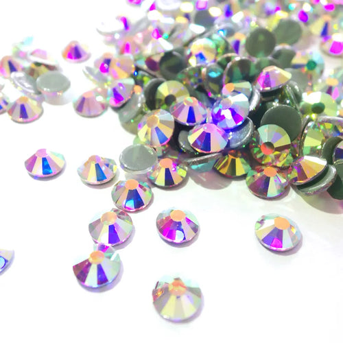 Hotfix Crystal AB Rhinestones DIY Iron On Jewelry Making Glass Beads