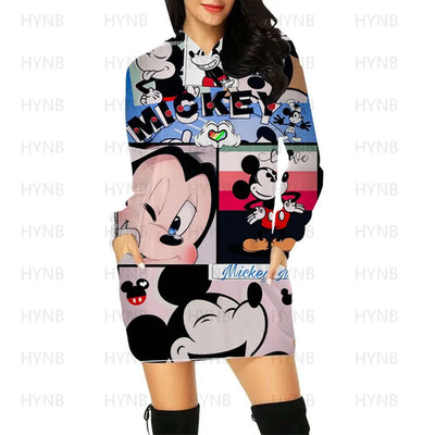 Mini Dress Elegant Dresses for Women Disney Prom Minnie Mouse Luxury