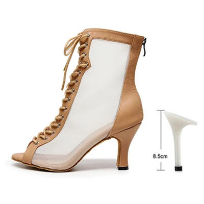 Woman High Tip Ballroom Dance Shoes Woman Ruber Insole Latino Salsa