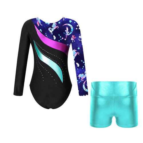 Kids Girl Ballet Dance Gymnastic Leotard Sleeveless Bodysuit with