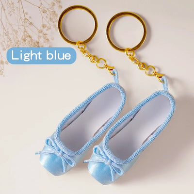 Mini Ballet Shoes Keychain Pointe Shoes Keyrings Handmade Pointe Shoe