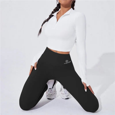 High Waist Yoga Warm Leggins Sports Tights Thermal Woman Running Pants