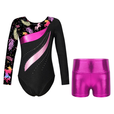 Kids Girl Ballet Dance Gymnastic Leotard Sleeveless Bodysuit with