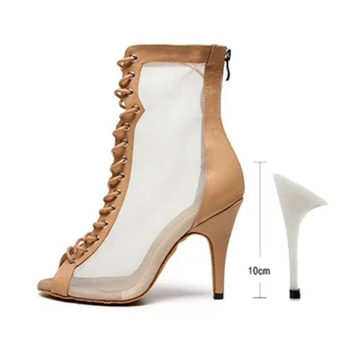 Woman High Tip Ballroom Dance Shoes Woman Ruber Insole Latino Salsa