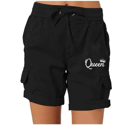 Fashion Queen Printed Women's Cargo Shorts Stretch Golf Active Shorts