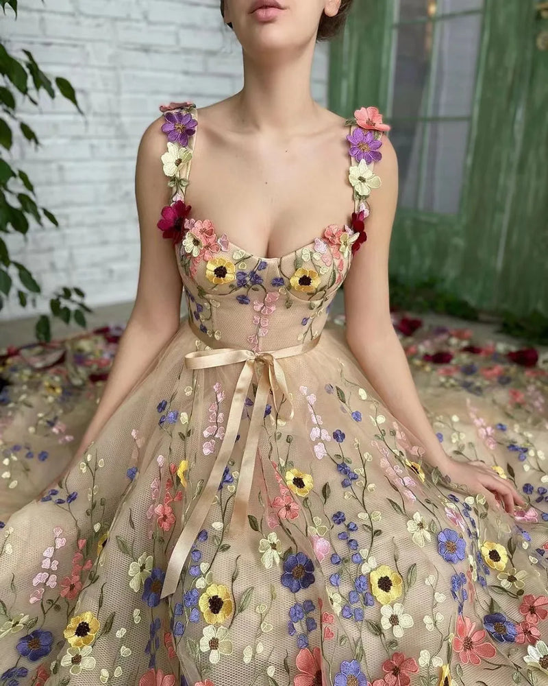 2024 Summer See Through Dots Sequins Dresses Women Mesh Tulle Sexy