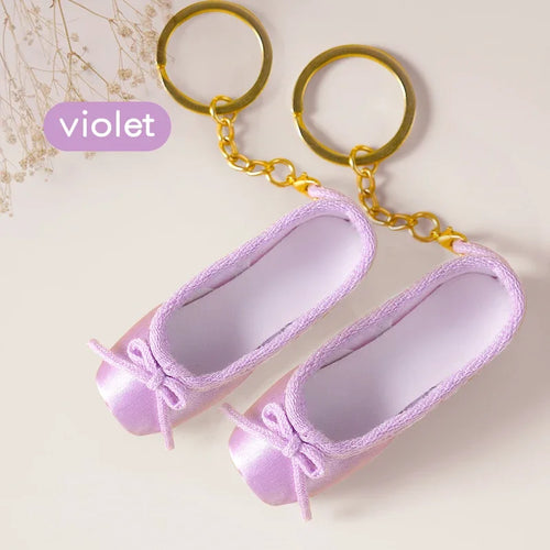 Mini Ballet Shoes Keychain Pointe Shoes Keyrings Handmade Pointe Shoe