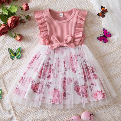 Toddler 12M-5Y Girl Lace Wedding Party Dress Kids Baby Tulle Birthday