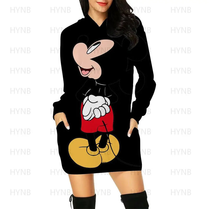 Mini Dress Elegant Dresses for Women Disney Prom Minnie Mouse Luxury