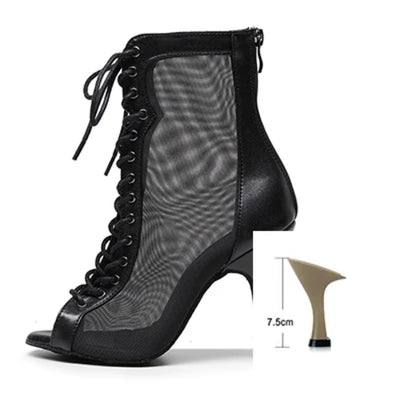 Woman High Tip Ballroom Dance Shoes Woman Ruber Insole Latino Salsa