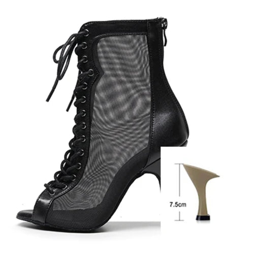 Woman High Tip Ballroom Dance Shoes Woman Ruber Insole Latino Salsa