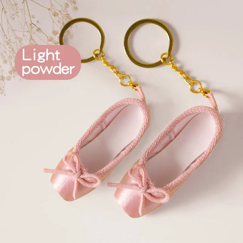 Mini Ballet Shoes Keychain Pointe Shoes Keyrings Handmade Pointe Shoe