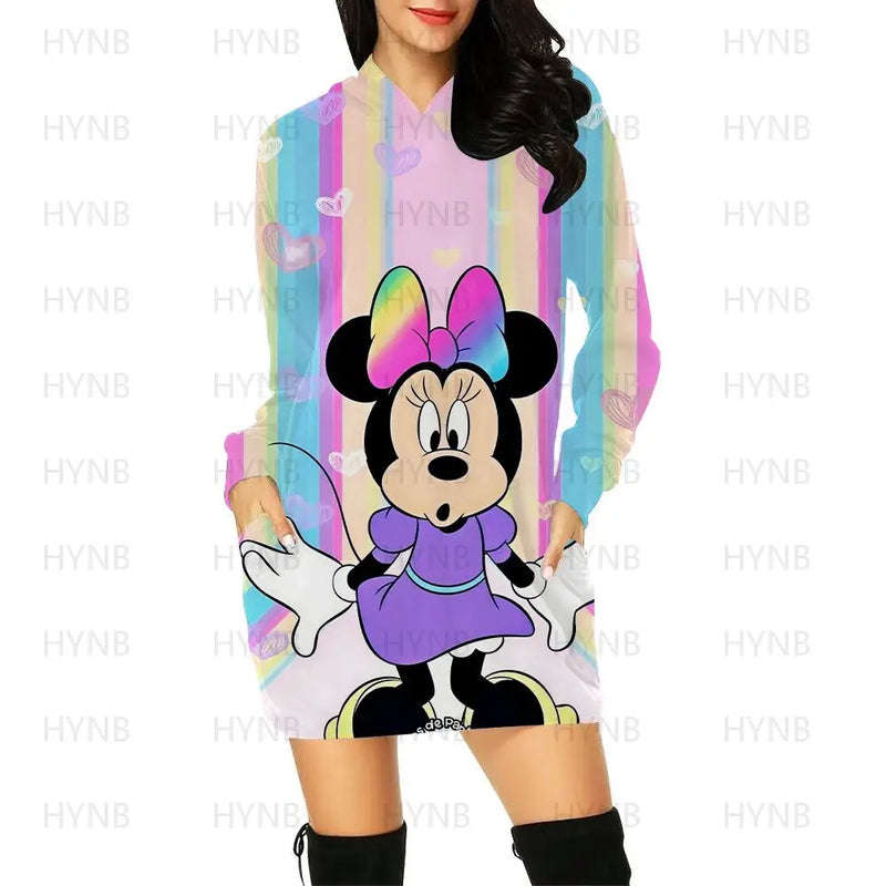 Mini Dress Elegant Dresses for Women Disney Prom Minnie Mouse Luxury