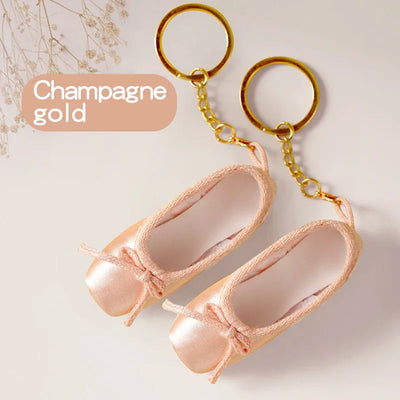 Mini Ballet Shoes Keychain Pointe Shoes Keyrings Handmade Pointe Shoe