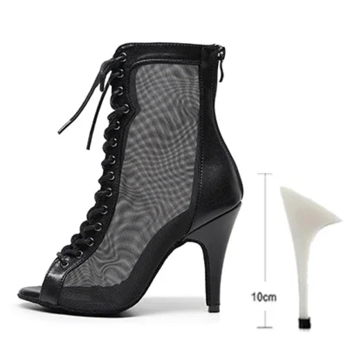 Woman High Tip Ballroom Dance Shoes Woman Ruber Insole Latino Salsa