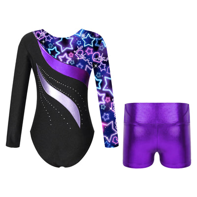 Kids Girl Ballet Dance Gymnastic Leotard Sleeveless Bodysuit with