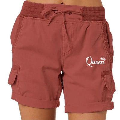 Fashion Queen Printed Women's Cargo Shorts Stretch Golf Active Shorts