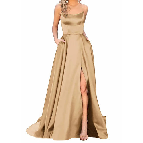 Women Dress Elegant Vintage Ladies Backless Long Dresses Wine Party